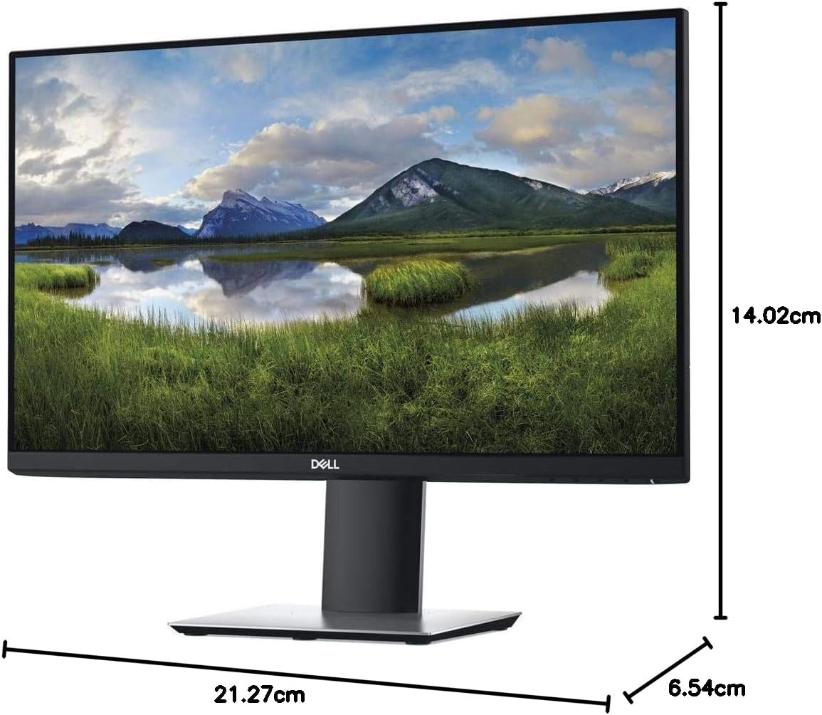 Dell P2419H 24 Inch LED-Backlit, Anti-Glare, 3H Hard Coating IPS Monitor - (8 ms Response, FHD 1920 x 1080 at 60Hz, 1000:1 Contrast, with ComfortView DisplayPort, VGA, HDMI and USB), Black